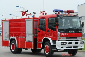 6000L মধ্যম আকারের জলের ট্যাঙ্ক ফায়ার ট্রাক